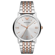 Emporio Armani Men’s Quartz Stainless Steel Silver Dial 40mm Watch AR11093