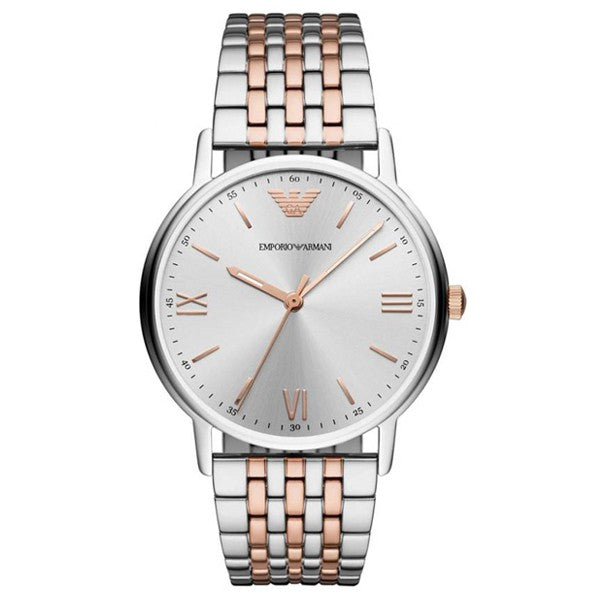 Emporio Armani Men’s Quartz Stainless Steel Silver Dial 40mm Watch AR11093