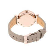 Emporio Armani Women’s Quartz Light Grey Leather Strap Mother of Pearl Mosaic Dial 32mm Watch AR11111