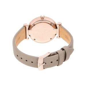 Emporio Armani Women’s Quartz Light Grey Leather Strap Mother of Pearl Mosaic Dial 32mm Watch AR11111