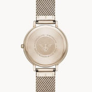 Emporio Armani Women’s Analog Stainless Steel Rose Gold Dial 32mm Watch Watch AR11129
