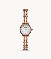 Emporio Armani Women’s Analog Stainless Steel Mother of Pearl Dial 22mm Watch AR11203