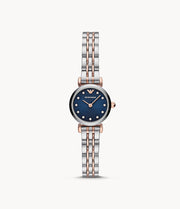 Emporio Armani Women’s Analog Stainless Steel Blue Dial 22mm Watch AR11222