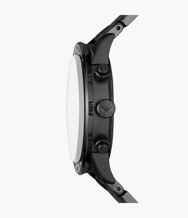 Emporio Armani Men’s Quartz Stainless Steel Black Dial 43mm Watch AR11242