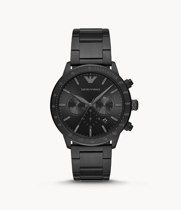 Emporio Armani Men’s Quartz Stainless Steel Black Dial 43mm Watch AR11242