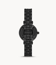 Emporio Armani Women’s Analog Stainless Steel Black Dial 32mm Watch AR11245