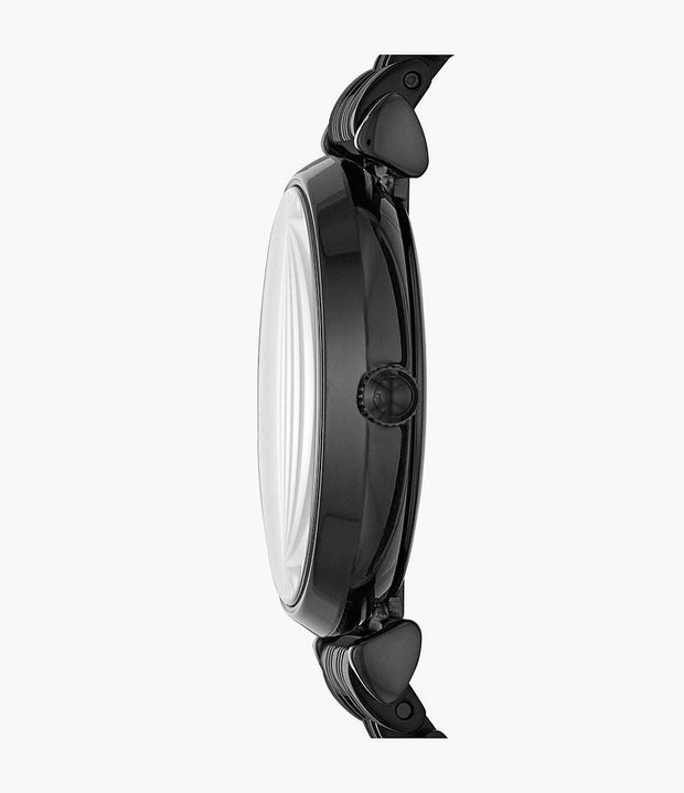 Emporio Armani Women’s Analog Stainless Steel Black Dial 32mm Watch AR11245