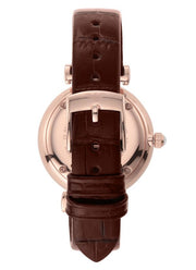 Emporio Armani Women’s Quartz Leather Strap Silver (Crystal Pave Center) Dial 32mm Watch AR11269