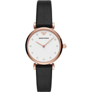 Emporio Armani Women’s Quartz Leather Strap White Dial 32mm Watch AR11270