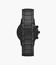 Emporio Armani Men’s Chronograph Quartz Analog Stainless Steel Black Dial 43mm Watch AR11275