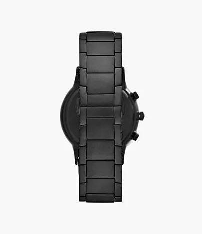Emporio Armani Men’s Chronograph Quartz Analog Stainless Steel Black Dial 43mm Watch AR11275