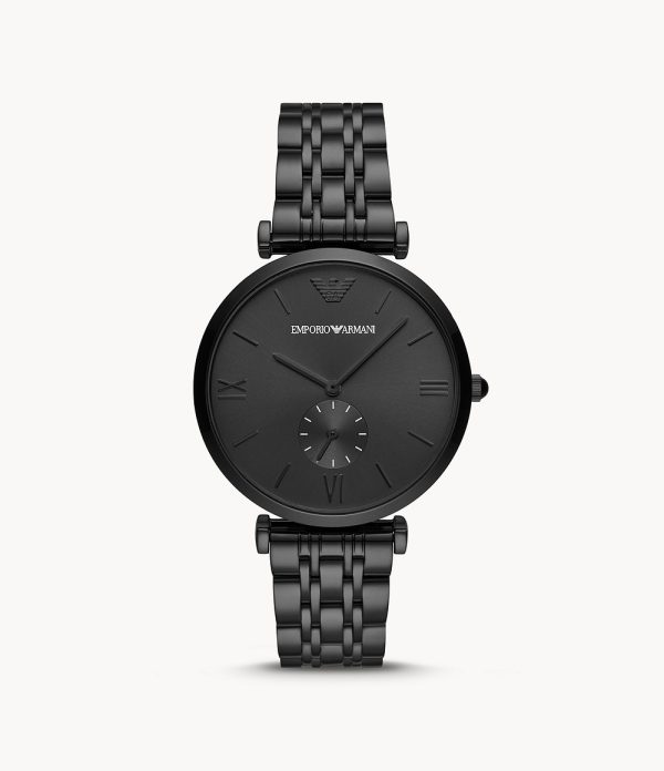 Emporio Armani Men’s Chronograph Quartz Stainless Steel Black Dial 40mm Watch AR11299