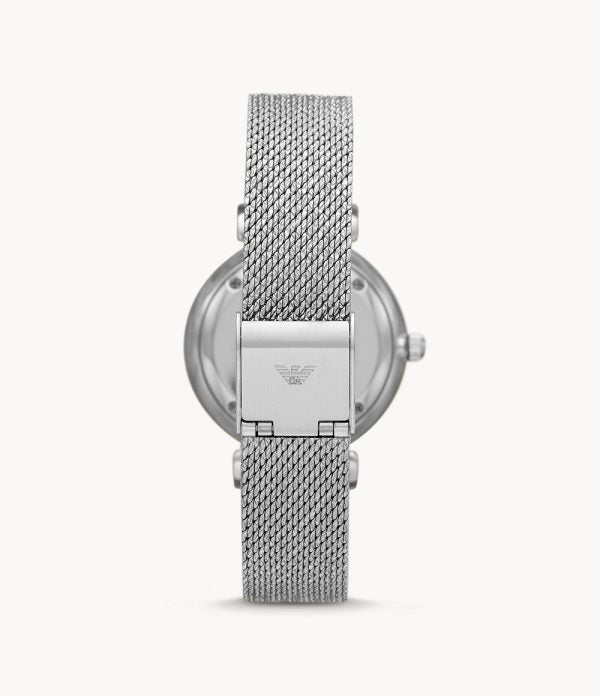 Emporio Armani Women’s Analog Stainless Steel Mother of Pearl Dial 32mm Watch AR11319