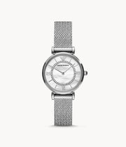 Emporio Armani Women’s Analog Stainless Steel Mother of Pearl Dial 32mm Watch AR11319