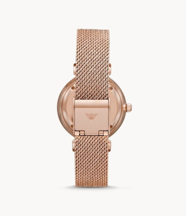 Emporio Armani Women’s Analog Stainless Steel Mother of Pearl Dial 32mm Watch AR11320