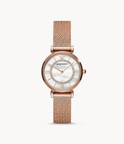 Emporio Armani Women’s Analog Stainless Steel Mother of Pearl Dial 32mm Watch AR11320