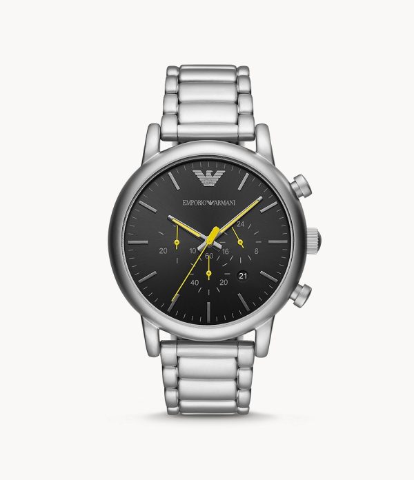 Emporio Armani Men’s Quartz Stainless Steel Black 46mm Watch AR11324