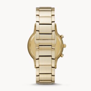 Emporio Armani Men’s Chronograph Quartz Stainless Steel Off-White Dial 43mm Watch AR11332