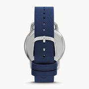 Emporio Armani Men’s Leather Strap Blue Dial 41mm Watch AR11335