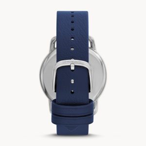 Emporio Armani Men’s Leather Strap Blue Dial 41mm Watch AR11335
