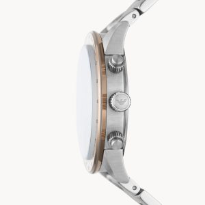 Emporio Armani Men’s Quartz Stainless Steel Beige Dial 43mm Watch AR11352
