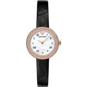 Emporio Armani Women’s Quartz Leather Strap Mother Of Pearl Dial 30mm Watch AR11356