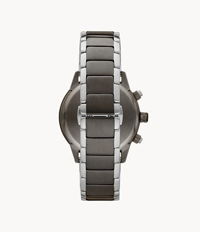 Emporio Armani Men’s Quartz Stainless Steel Grey Dial 43mm Watch AR11391