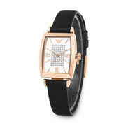 Emporio Armani Women’s Quartz Leather Strap White Pave Dial 26mm Watch AR11408