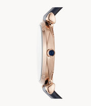 Emporio Armani Women’s Quartz Blue Leather Strap Blue Dial 32mm Watch AR11424