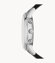 Emporio Armani Men’s Quartz Black Leather Strap Black Dial 43mm Watch AR11431