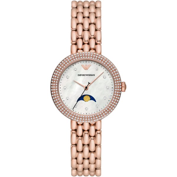 Emporio Armani Women’s Quartz Stainless Steel Mother of Pearl Dial 32mm Watch AR11462