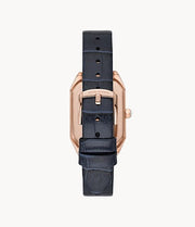 Emporio Armani Women’s Quartz Blue Leather Strap Mother Of Pearl Dial 24mm Watch AR11466