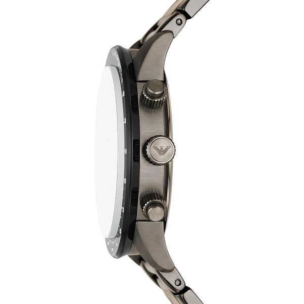 Emporio Armani Men’s Chronograph Stainless Steel Silver Dial 43mm Watch AR11471
