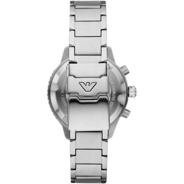 Emporio Armani Men’s Quartz Silver Stainless Steel Green Dial 43mm Watch AR11500