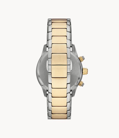Emporio Armani Men’s Quartz Two-tone Stainless Steel Black Dial 43mm Watch AR11521