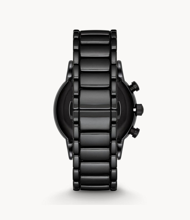 Emporio Armani Men’s Chronograph Quartz Stainless Steel Black Dial 43mm Watch AR1509