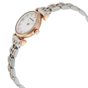 Emporio Armani Women’s Analog Stainless Steel Mother of Pearl Dial 22mm Watch AR1764