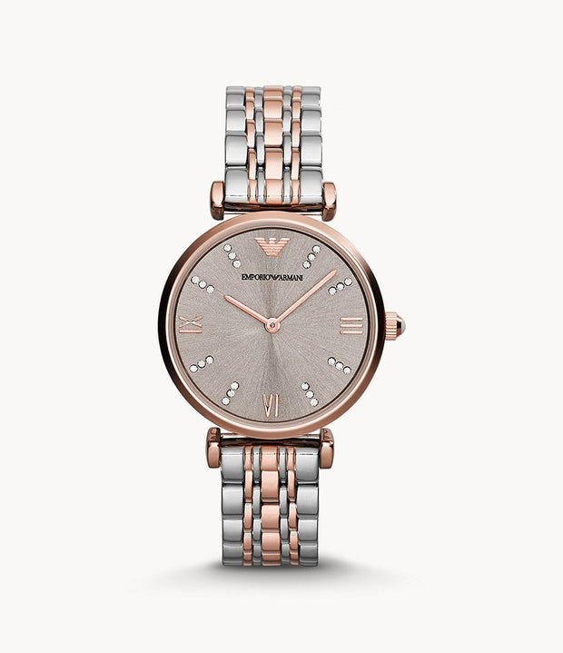 Emporio Armani Women’s Analog Stainless Steel Grey Dial 31mm Watch AR1840