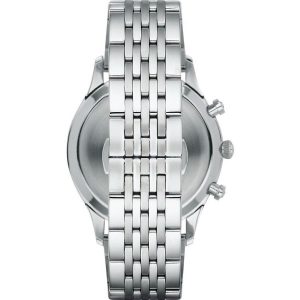 Emporio Armani Men’s Quartz Stainless Steel Black Dial 43mm Watch AR1863
