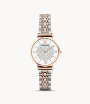 Emporio Armani Women’s Analog Stainless Steel White Dial 32mm Watch AR1926