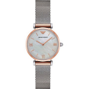 Emporio Armani Women’s Analog Stainless Steel Mother of pearl Dial 32mm Watch AR2067