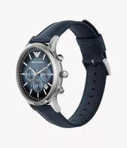Emporio Armani Men’s Quartz Leather Strap Blue Dial 43mm Watch AR2473