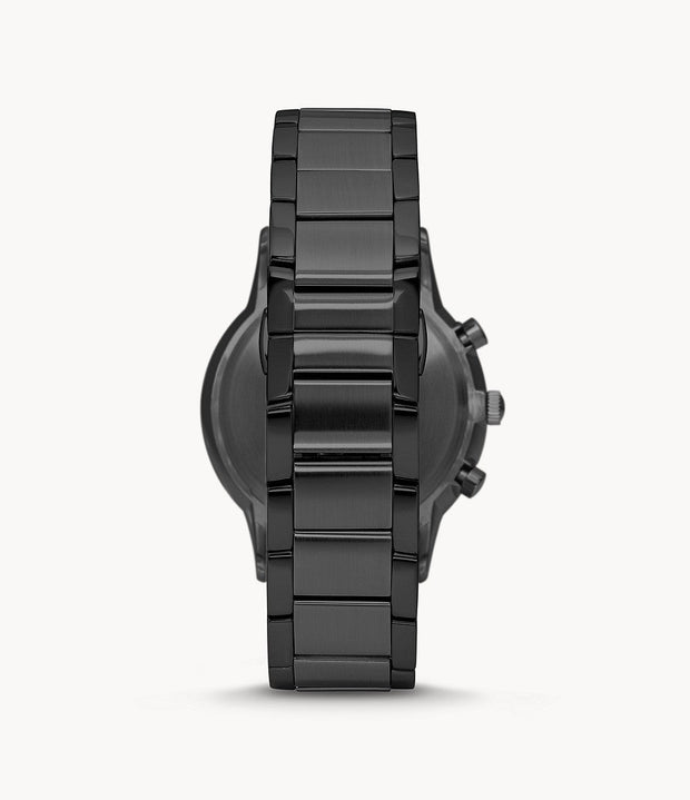 Emporio Armani Men’s Chronograph Stainless Steel Black Dial 43mm Watch AR2485