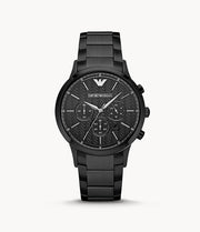 Emporio Armani Men’s Chronograph Stainless Steel Black Dial 43mm Watch AR2485