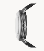 Emporio Armani Men’s Automatic Leather Strap Black Dial 43mm Watch AR60026