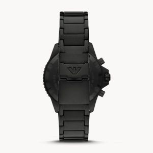 Emporio Armani Men’s Quartz Stainless Steel Black Dial 43mm Watch AR80050