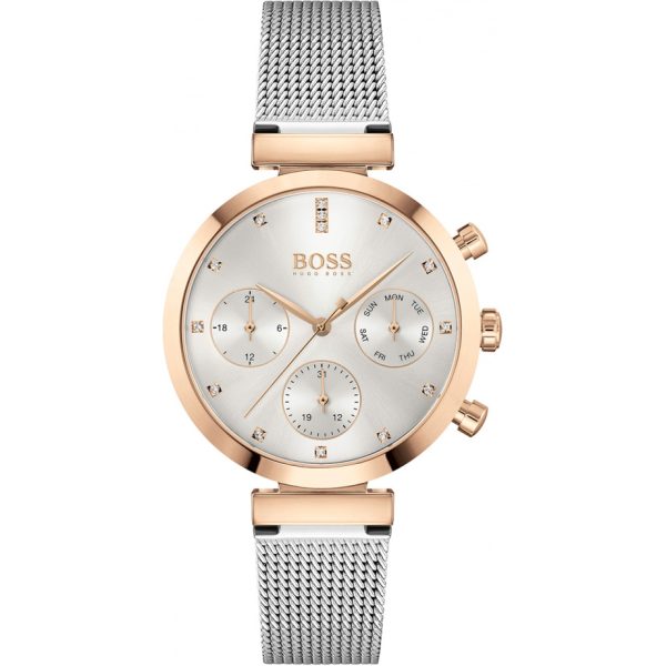 Hugo Boss Women’s Quartz Stainless Steel Silver Dial 36 Watch 1502551