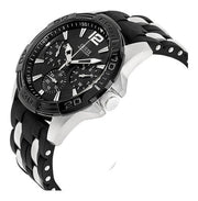 Guess Men’s Quartz Black Silicone & Stainless Steel Black Dial 43mm Watch W0366G1