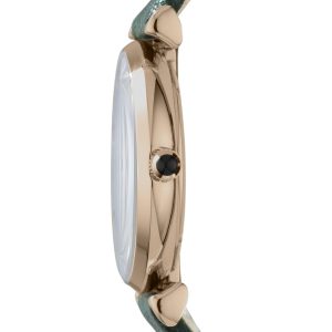 Emporio Armani Women’s Quartz Leather Strap Champagne Dial 32mm Watch AR1726