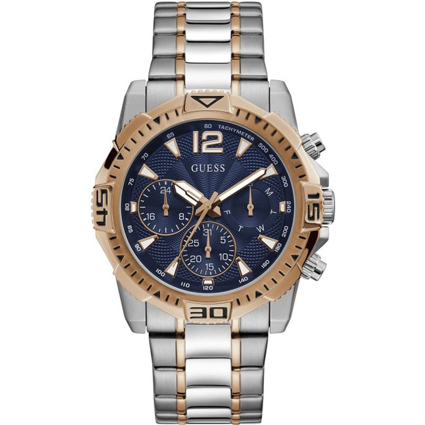 Guess Men’s Quartz Stainless Steel Blue Dial 43mm Watch GW0056G5